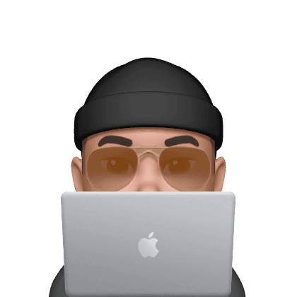 Memoji character on computer